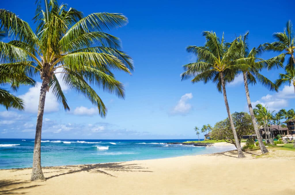 Poipu beach, Kauai Hawaii